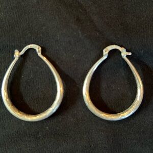 Sterling silver hoops